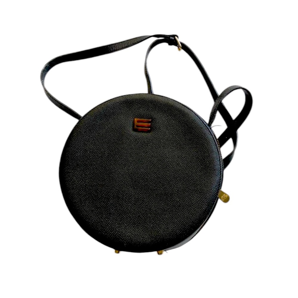 ETRO Rare Black Circle Round Crossbody Bag